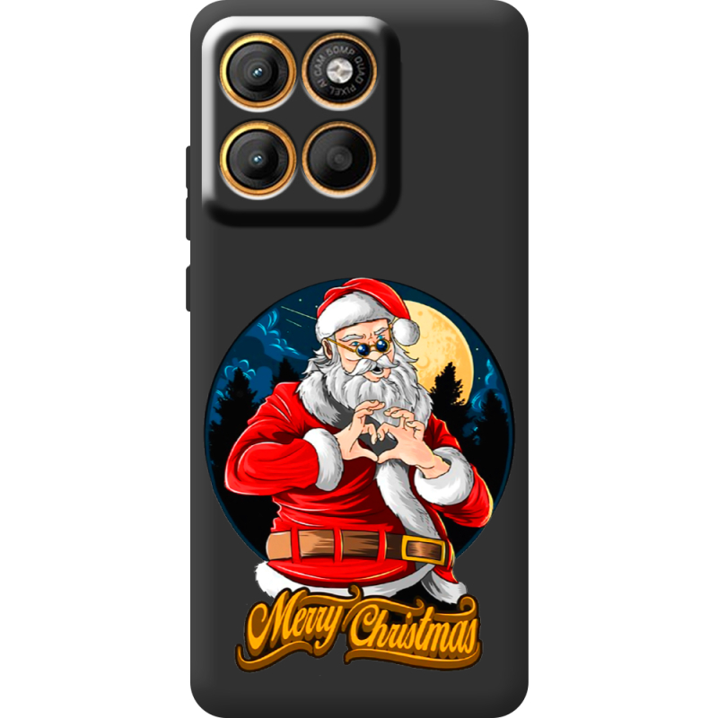 Чорний чохол BoxFace Moto Edge 60 Cool Santa