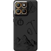 Чорний чохол BoxFace Moto Edge 60 Mountains