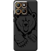Чорний чохол BoxFace Moto Edge 60 Grizzly Bear