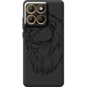 Чорний чохол BoxFace Moto Edge 60 Lion