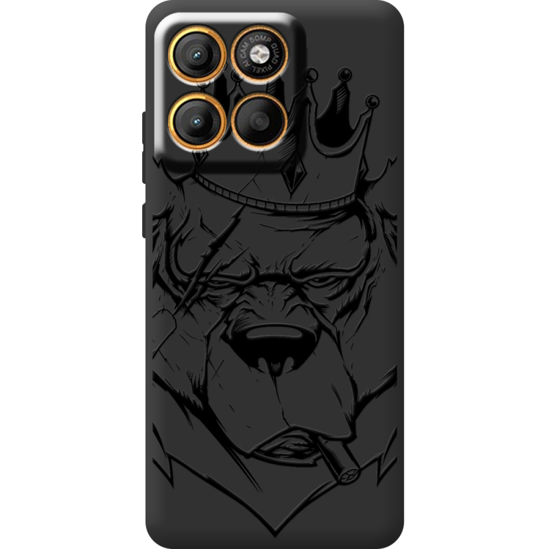 Чорний чохол BoxFace Moto Edge 60 Bear King