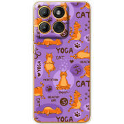 Чохол BoxFace Moto Edge 60 Fusion Yoga Cat