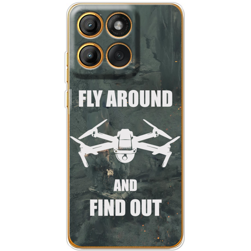 Чохол BoxFace Moto Edge 60 Fusion Дрон Fly Around