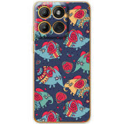 Чохол BoxFace Moto Edge 60 Fusion Flying Elephants