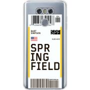 Прозрачный чехол Uprint LG G6 Ticket Springfield