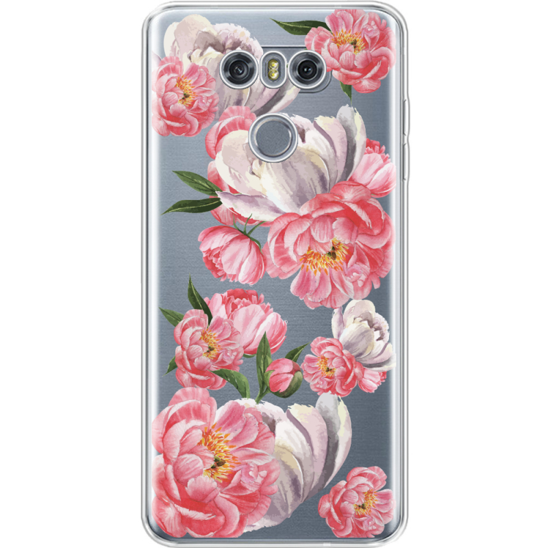 Прозрачный чехол Uprint LG G6 Peony Watercolor Style