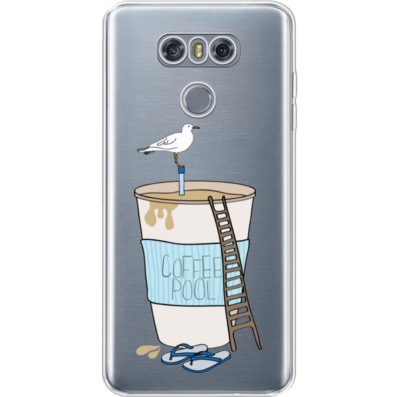 Прозрачный чехол Uprint LG G6 Segull in Cofee Pool
