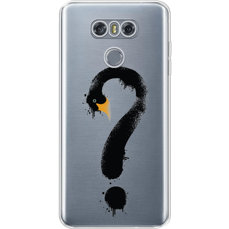 Прозрачный чехол Uprint LG G6 Swan question
