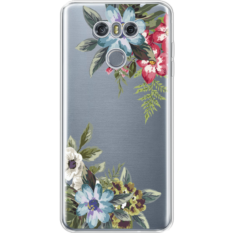 Прозрачный чехол Uprint LG G6 Floral