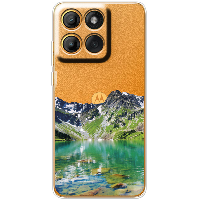 Прозорий чохол BoxFace Moto Edge 60 Fusion Green Mountain