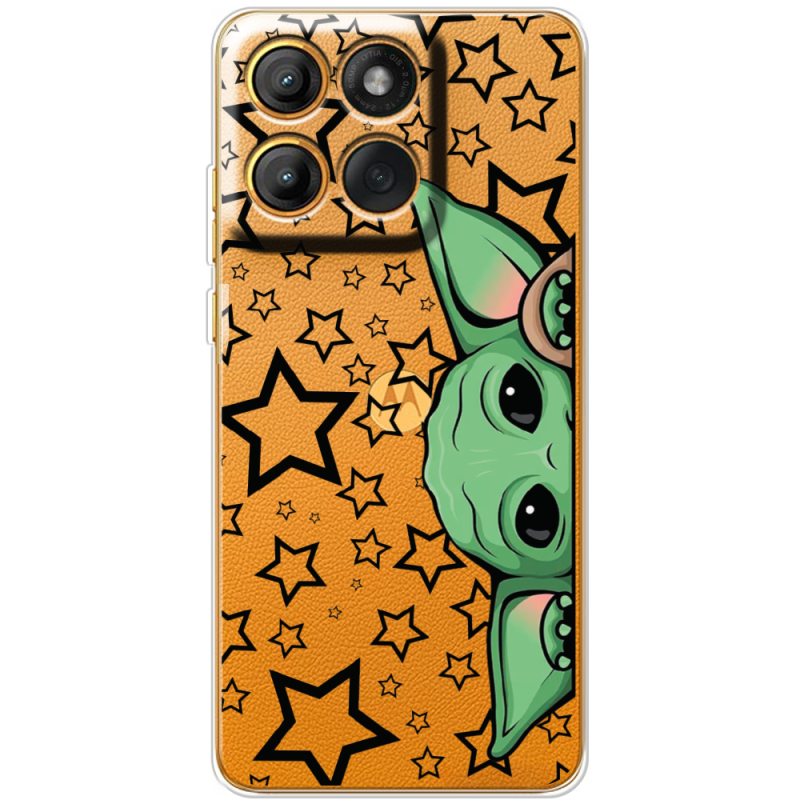 Прозорий чохол BoxFace Moto Edge 60 Fusion Baby Yoda
