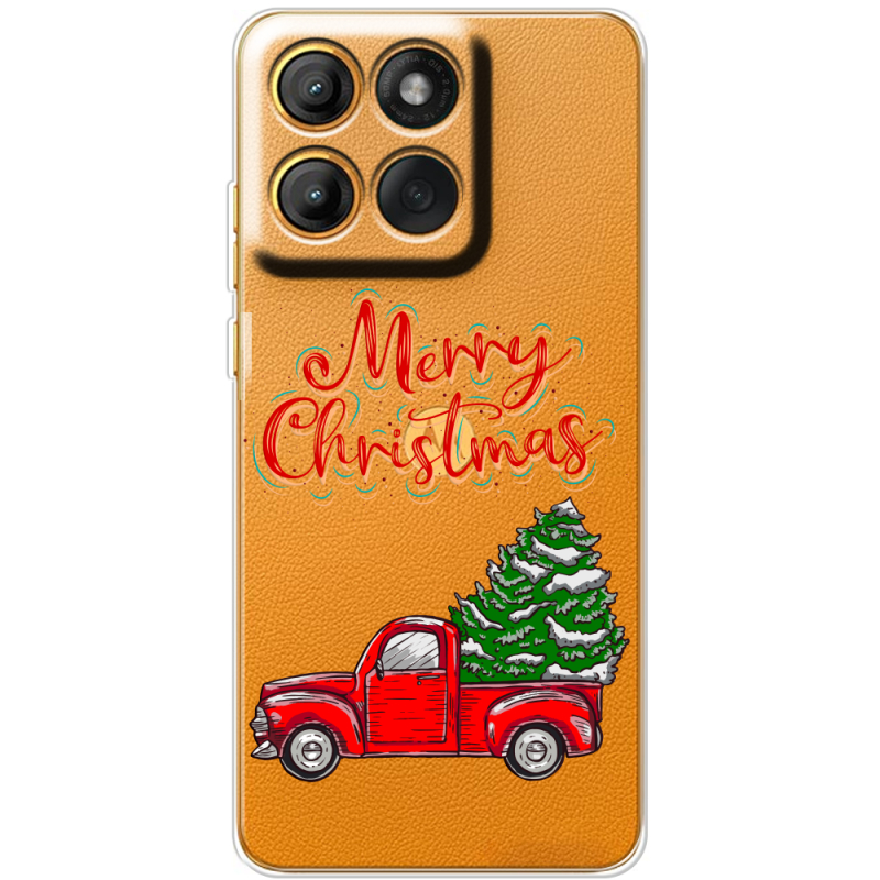 Прозорий чохол BoxFace Moto Edge 60 Fusion Holiday Car