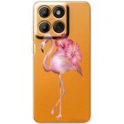 Прозорий чохол BoxFace Moto Edge 60 Fusion Floral Flamingo
