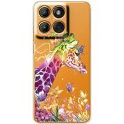 Прозорий чохол BoxFace Moto Edge 60 Fusion Colorful Giraffe