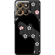 Чорний чохол BoxFace Moto Edge 60 Fusion Flower Hair