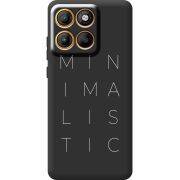 Чорний чохол BoxFace Moto Edge 60 Fusion Minimalistic