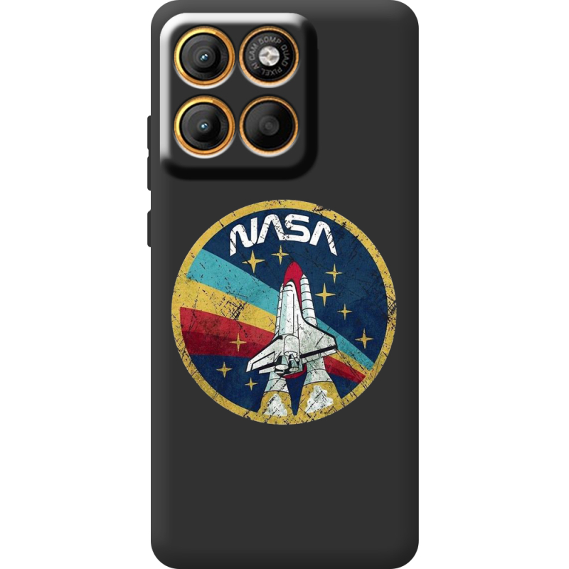 Чорний чохол BoxFace Moto Edge 60 Fusion NASA