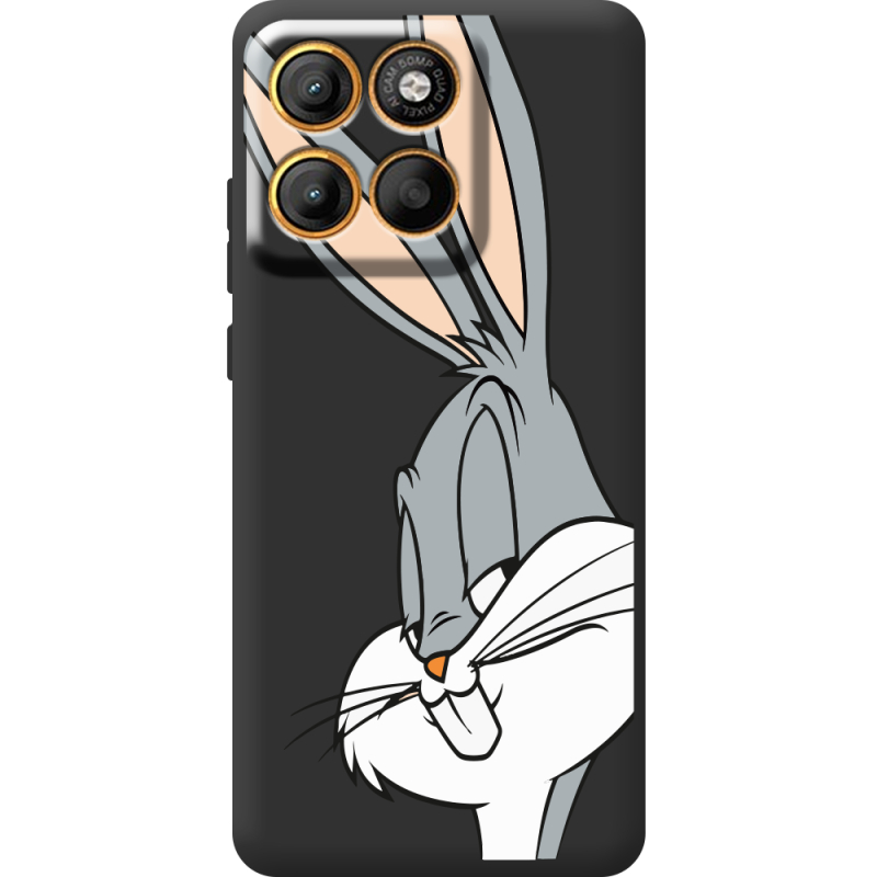 Чорний чохол BoxFace Moto Edge 60 Fusion Lucky Rabbit