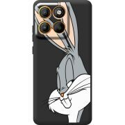 Чорний чохол BoxFace Moto Edge 60 Fusion Lucky Rabbit