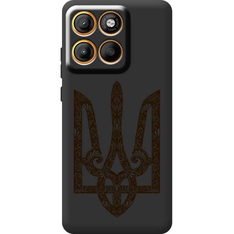 Чорний чохол BoxFace Moto Edge 60 Fusion Ukrainian Trident
