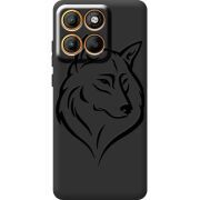 Чорний чохол BoxFace Moto Edge 60 Fusion Wolf