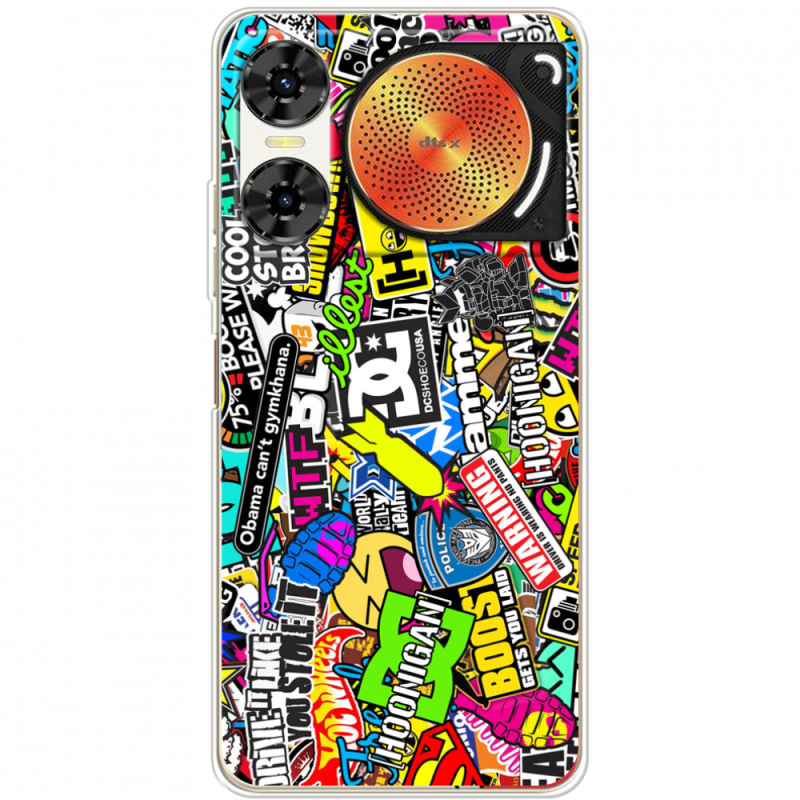 Чохол BoxFace Nubia Music 2 Multicolored Inscriptions