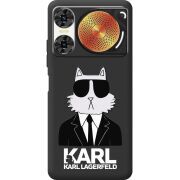 Чорний чохол BoxFace Nubia Music 2 Cat in Black