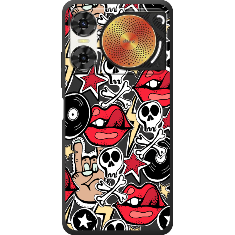 Чорний чохол BoxFace Nubia Music 2 Rock Graffiti