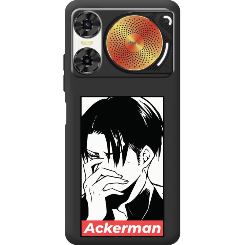 Чорний чохол BoxFace Nubia Music 2 Attack On Titan - Ackerman