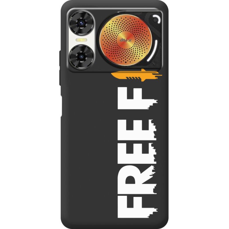 Чорний чохол BoxFace Nubia Music 2 Free Fire White Logo