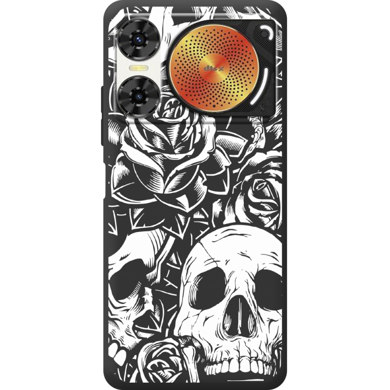 Чорний чохол BoxFace Nubia Music 2 Skull and Roses