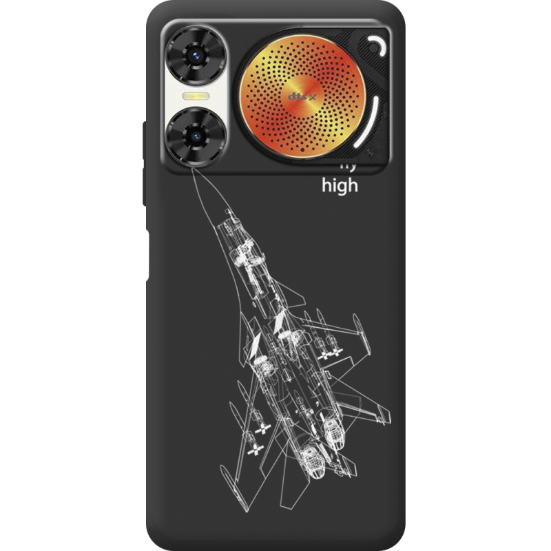 Чорний чохол BoxFace Nubia Music 2 Військовий літак