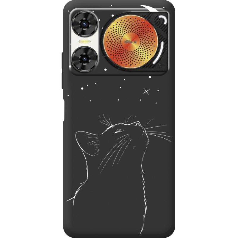 Чорний чохол BoxFace Nubia Music 2 Місячний кіт