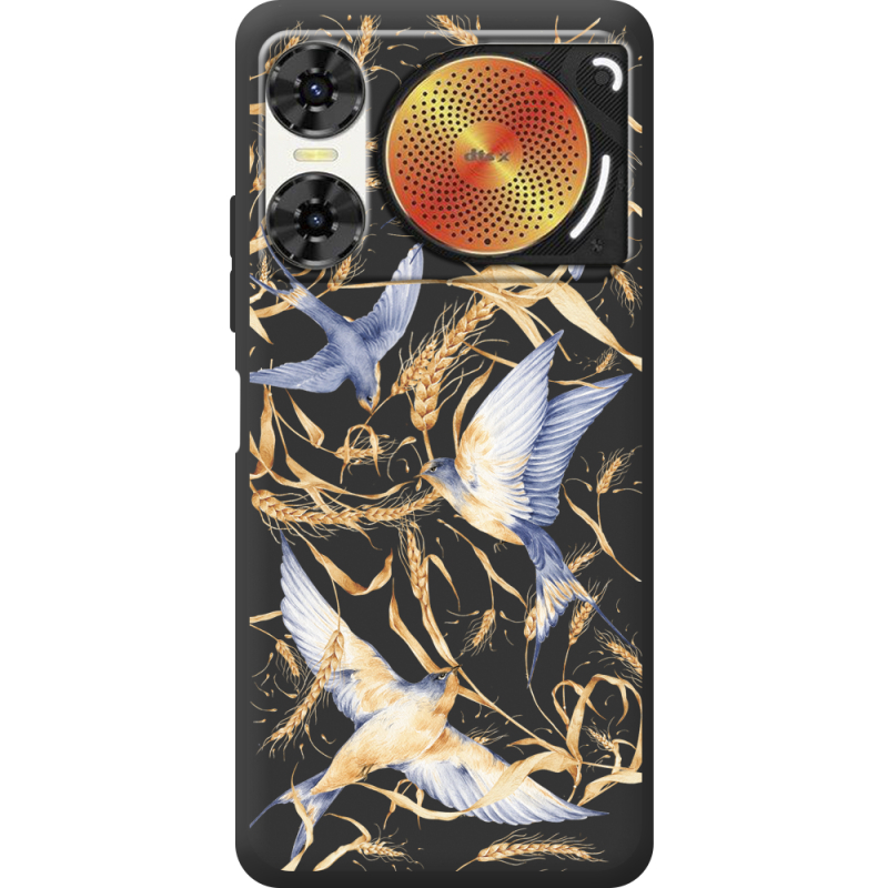 Чорний чохол BoxFace Nubia Music 2 Ластівки