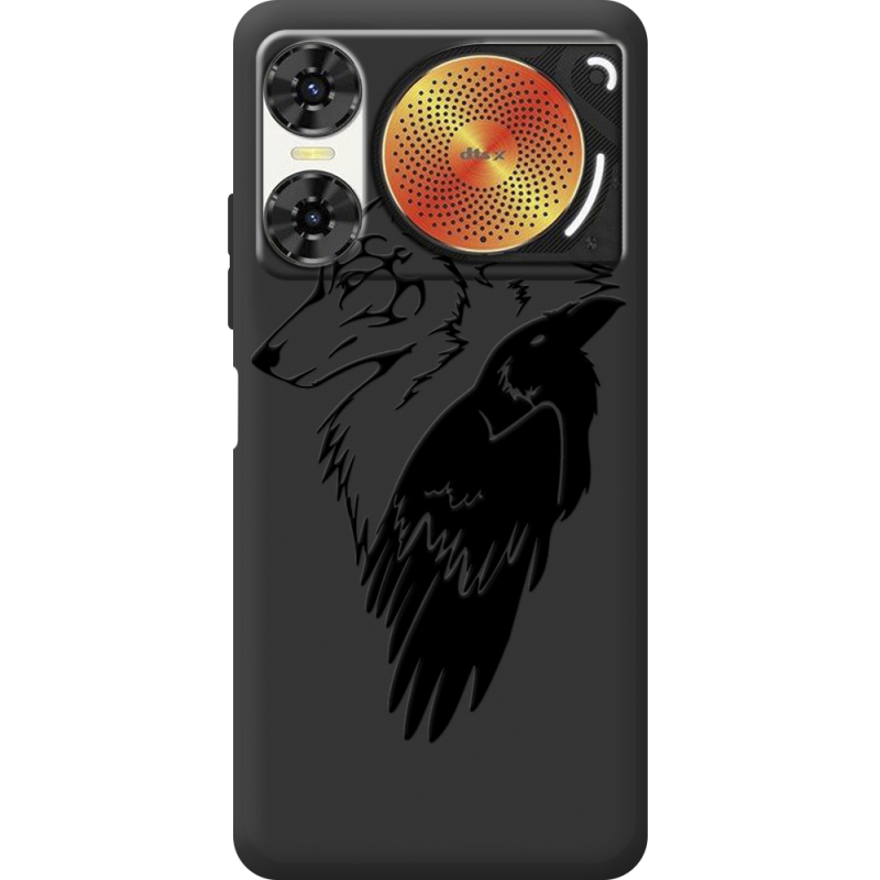 Чорний чохол BoxFace Nubia Music 2 Wolf and Raven