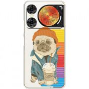 Прозорий чохол BoxFace Nubia Music 2 Dog Coffeeman