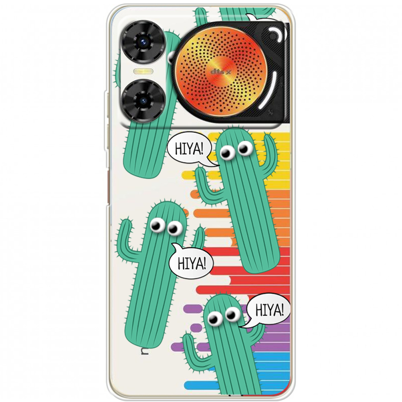 Прозорий чохол BoxFace Nubia Music 2 с 3D-глазками HIYA