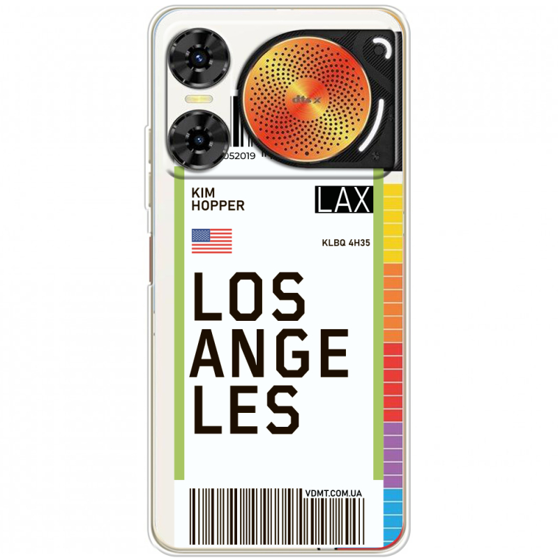 Прозорий чохол BoxFace Nubia Music 2 Ticket Los Angeles