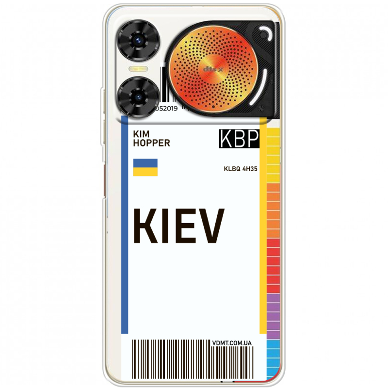 Прозорий чохол BoxFace Nubia Music 2 Ticket Kiev