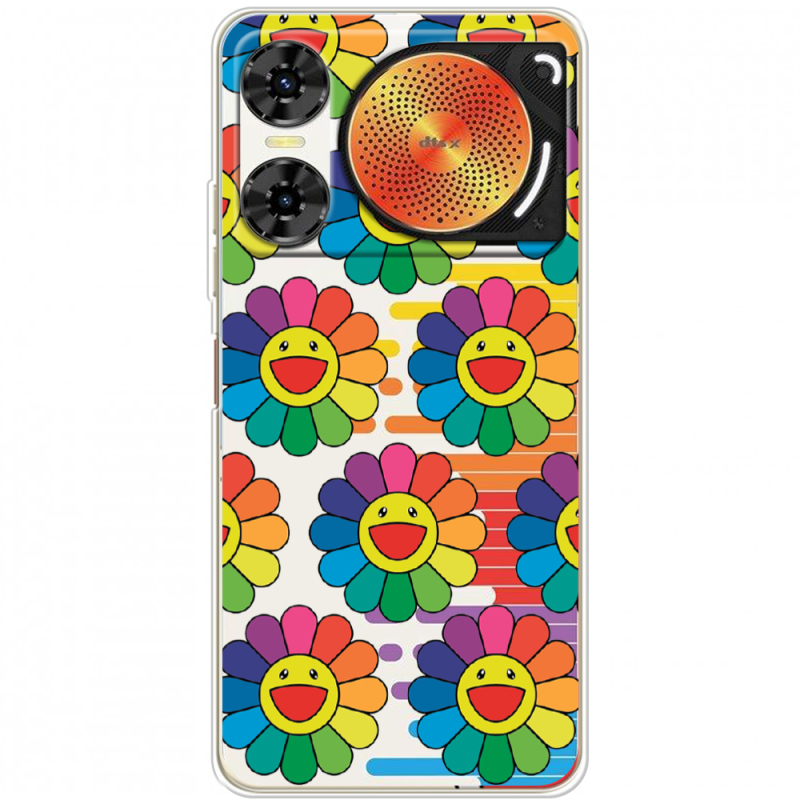 Прозорий чохол BoxFace Nubia Music 2 Hippie Flowers