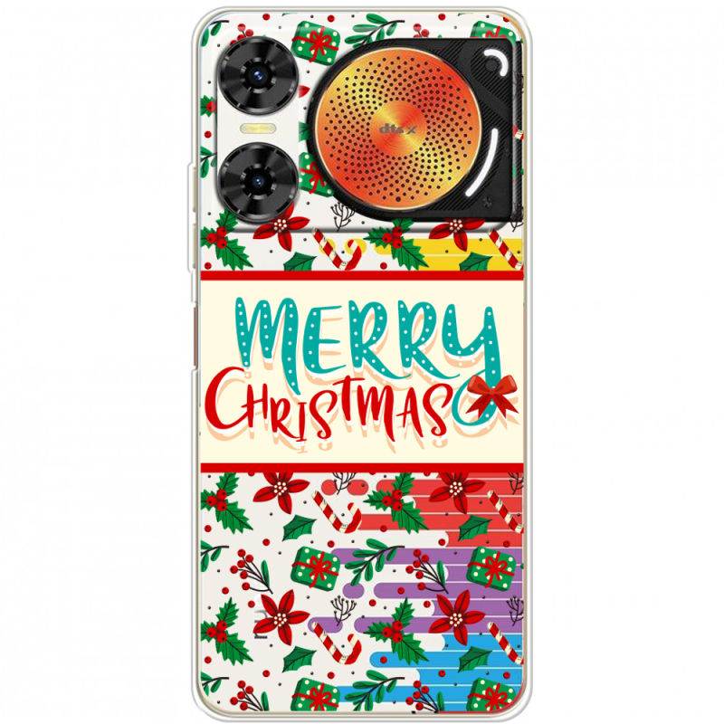 Прозорий чохол BoxFace Nubia Music 2 Vintage Christmas Pattern