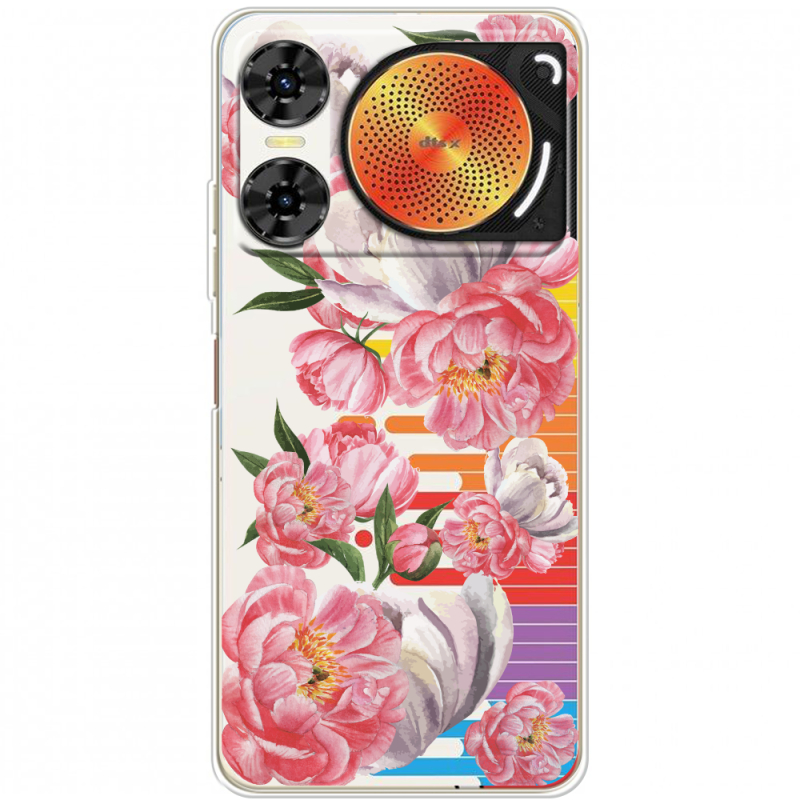 Прозорий чохол BoxFace Nubia Music 2 Peony Watercolor Style