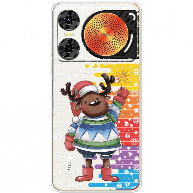 Прозорий чохол BoxFace Nubia Music 2 Christmas Deer with Snow