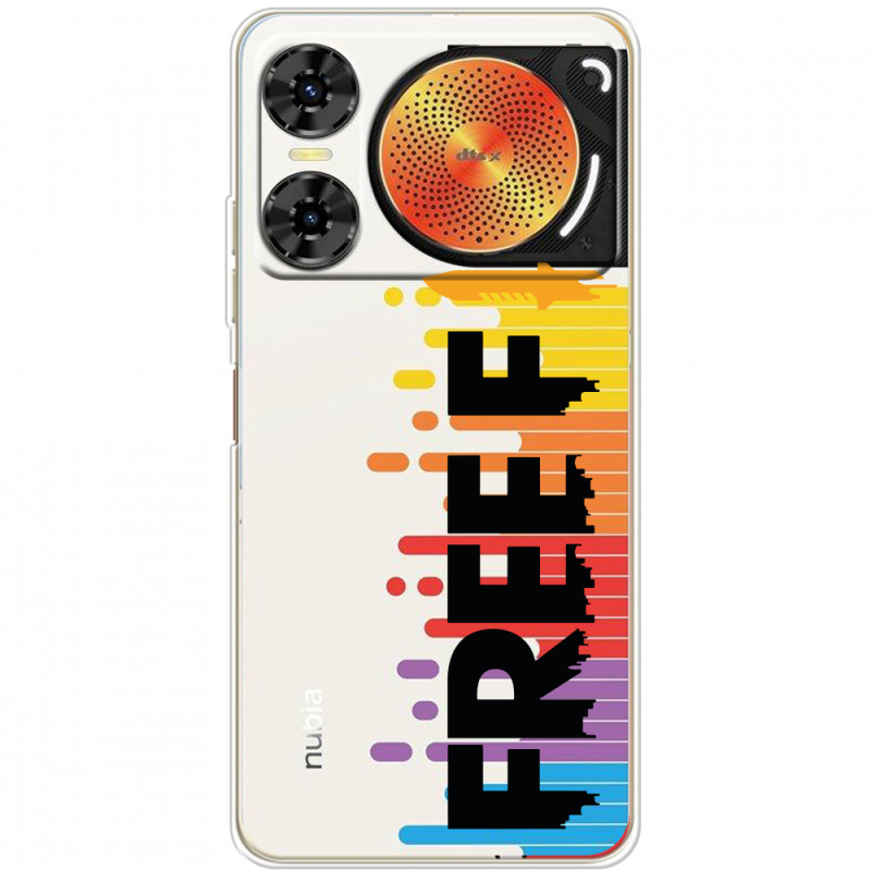 Прозорий чохол BoxFace Nubia Music 2 Free Fire Black Logo