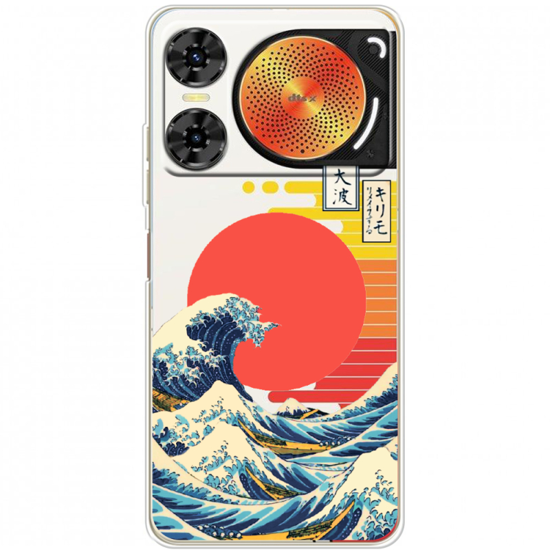 Прозорий чохол BoxFace Nubia Music 2 Большая волна в Канагаве