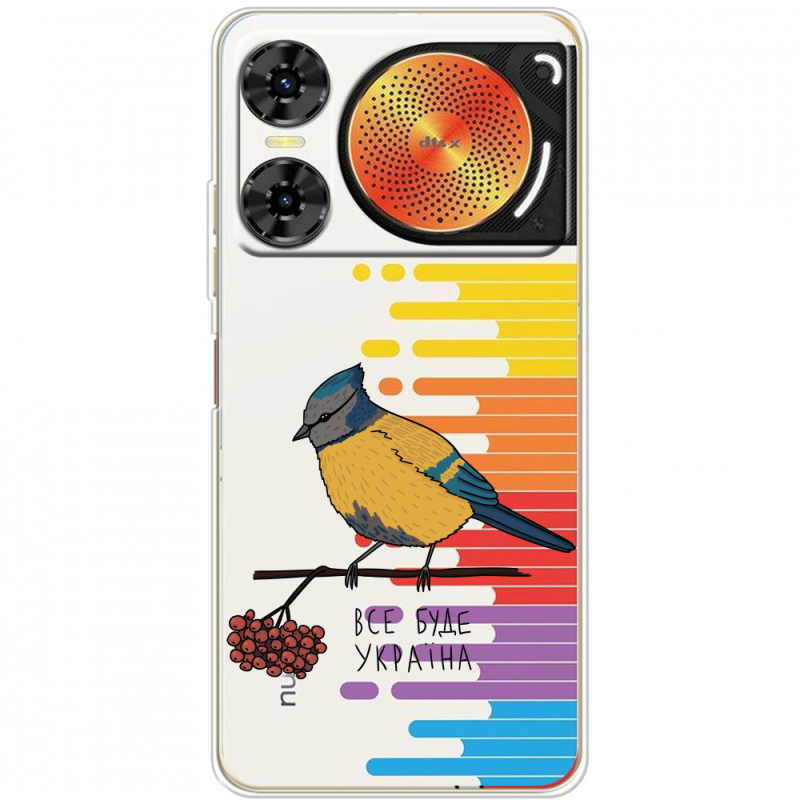 Прозорий чохол BoxFace Nubia Music 2 Синиця і калина