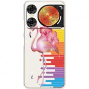 Прозорий чохол BoxFace Nubia Music 2 Floral Flamingo