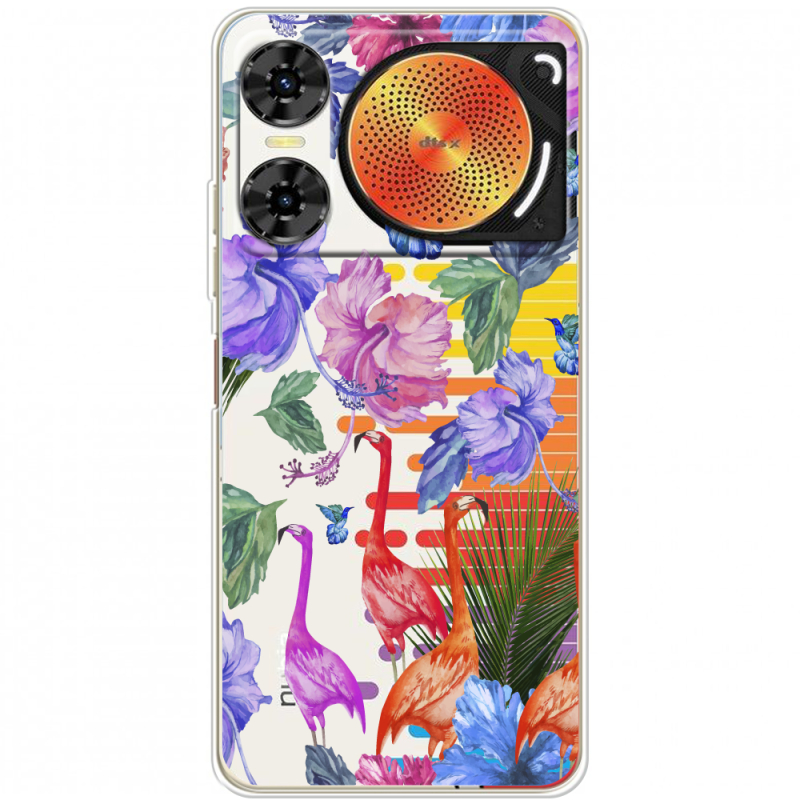 Прозорий чохол BoxFace Nubia Music 2 Flamingo