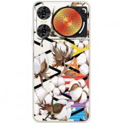 Прозорий чохол BoxFace Nubia Music 2 Cotton flowers