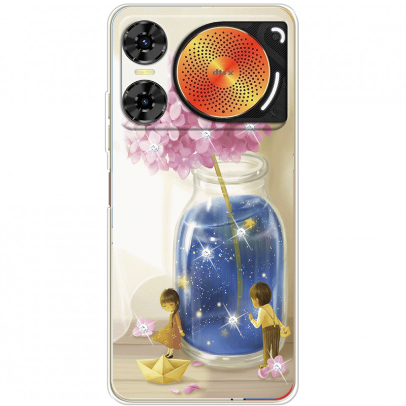 Чохол зі стразами Nubia Music 2 Little Boy and Girl